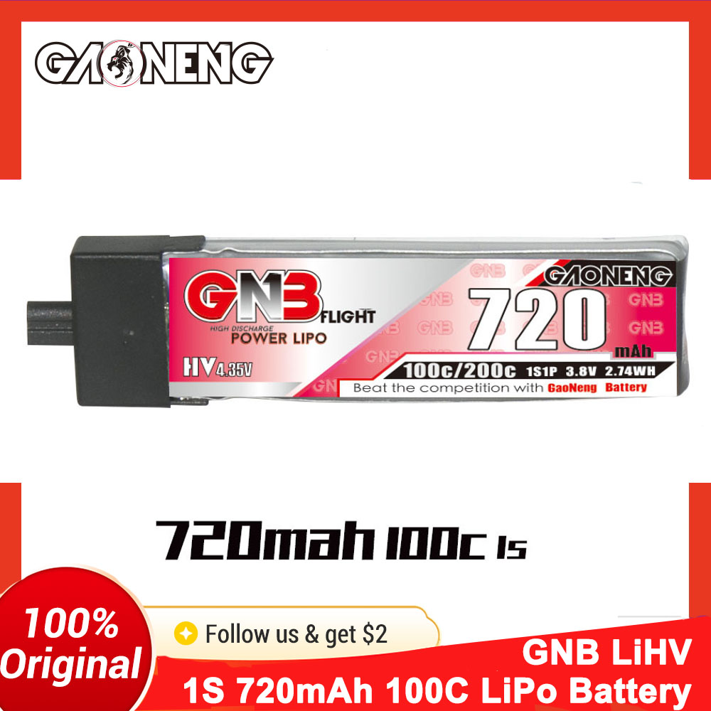 Drone Battery Li-Ion - Аккумулятор GAONENG GNB 1S 3.8V 720mAh