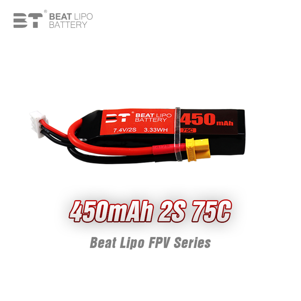 BEAT 2S 7,4 В 450 мАч 75C LiPo – обзор и цена Drone Battery Li-Ion