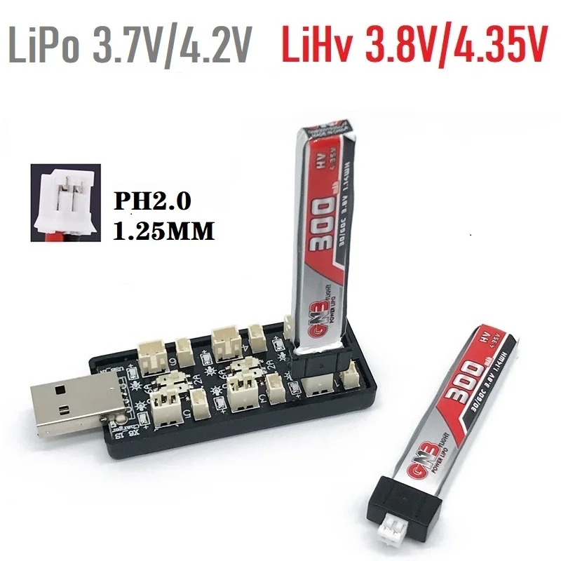 6CH USB 1S LiPo/LiHv 3,7 В/4,2 – обзор и цена Drone Battery Connector