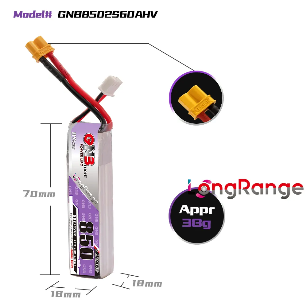 GAONENG GNB LiPo аккумулятор 8 – обзор и цена Drone Battery Connector